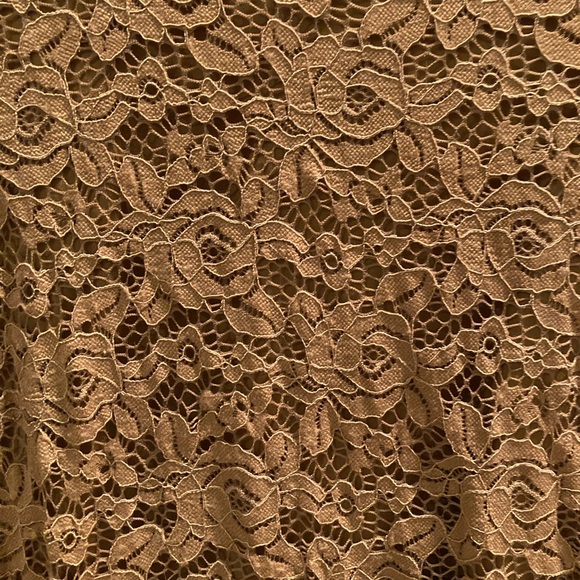 Elegant! tan lace dress - Picture 3 of 4